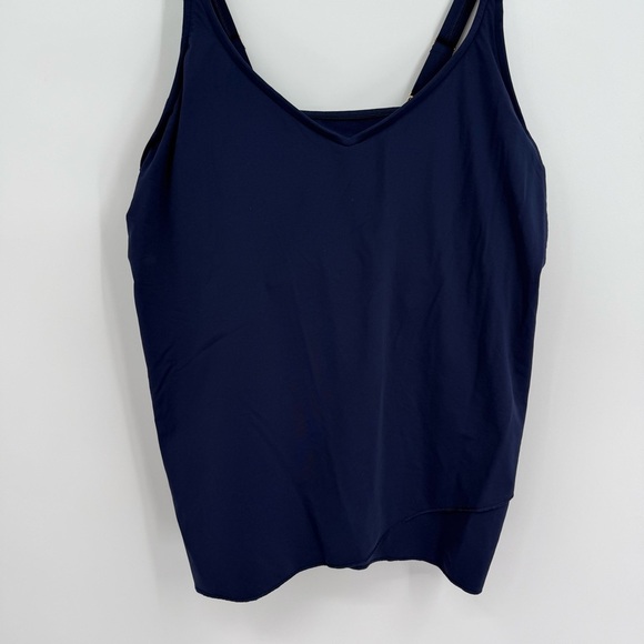 Lands' End No Wire Tankini Top Size 18 D Navy Blue Adjustable Lined Women’s - Picture 3 of 7